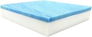 FoamRush 6" x 23" x 25" Cool Gel Memory Foam Bench Cushion Replacement Medium Firm (Upholstery Foam,