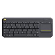 Logitech K400บวก2.4GHz แป้นพิมพ์ควบคุมแบบสัมผัสไร้สายช่วงไร้สาย: 10M (สีดำ)(YDDF)