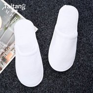 KY&amp; Hotel Disposable Non-Woven Fabric Slippers Summer Indoor Non-Slip Cotton Slippers B &amp; B Home Thickened Shoes Wholesa