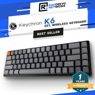 Keychron K6 RGB Wireless Mechanical Keyboard [65% Layout/Aluminum Body/Type-C]
