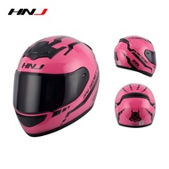 HNJ Full Face Helmet for Motorcycle Pink&amp;Black Couple Helmet Motor Racing