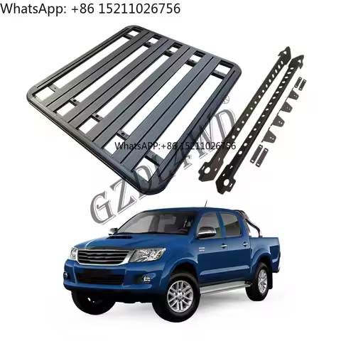 Factory Stock Goods 4x4 Car ALUMINUM Roof Rack for Hilux Vigo N70 2006-2015