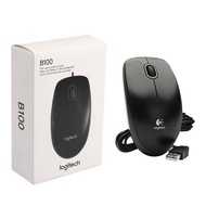 MOUSE (เมาส์) LOGITECH USB B100 (BLACK)