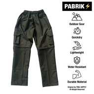 Original Men's 2-in-1 Long and Short Zip-Up Cargo Pants, Water-Resistant, Outdoor Green