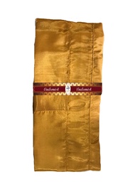 ผ้าจีวรไหมฝรั่งเศสเย็บจักรคู่ 5 ขันธ์ สีพระราชนิยม ขนาด 1.90 X 2.80 2X3 2.10 X3.20 เมตร  และ 2.20 X3