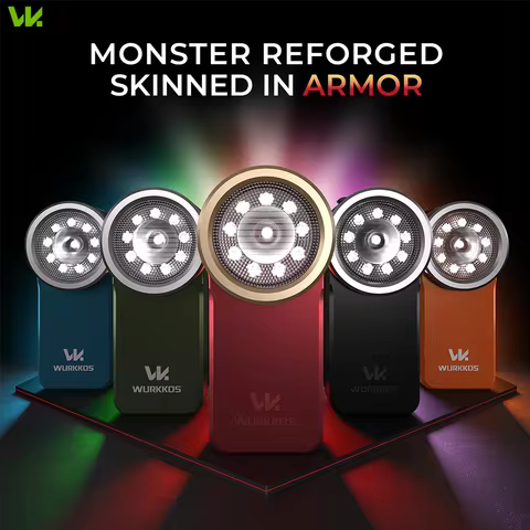 Wurkkos HD03 Pocket Size Magnetic Clip Flashlight 680LM Rechargeable Torch with RGB Modes for Night 