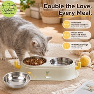 Pet Bowl Cactus Design Stainless Steel Dog Food Bowl Cat Food Bowl Anti Slip Wide Mouth Easy Clean