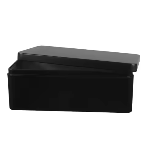 Rectangular Tinplate Box Metal Cash Box Money Storage Case With Lid For Bills Cash Organizer Banknot