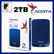 ADATA ORIGINAL MALAYSIA EXTERNAL HDD HARD DISK HARD DRIVE HV320 (2.5'') SLIM PORTABLE 2TB EXTERNAL H
