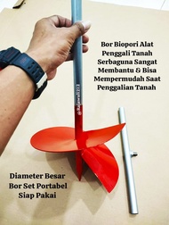 Bor biopori Alat Gali Tanah diameter 20cm Bor Tanah Spiral