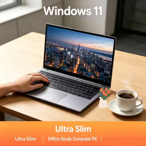 Intel 6500Y Slim Premium 14.1 Inch Notebook 2026 Win11 DDR4 16GB RAM 2TB SSD Portable Business Lapto