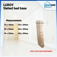 LUROY Slatted Bed Base 70x160 80x200 90x200 150x200 Wooden Bed Support Frame Durable IKEA UniqueHome