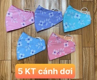 [HCM] 5 Khẩu trang vải ton bông  loại cánh dơi 3 lớp  thượng hiệu TUẤN ANH  giao nhiều màu ngẫu nhiê