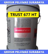 Original Trust grease 677 HT Merah 16kg hi temp tahan panas 285c 80pon stempet TRUST Greashield 67