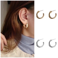 HOOPS Reva Korean Hoop Circle Earrings Korean Hoop Earrings