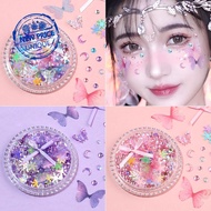 Butterfly Tear Face Sparkle Sticker Colorful Mirror Face Butterfly Children's Jewelrys Face P0