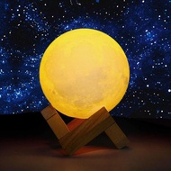 Lampu Tidur Model Bulan Rechargable - Lampu Kamar - Lampu Malam - Lampu Anak - Lampu Tidur Cas - Lam