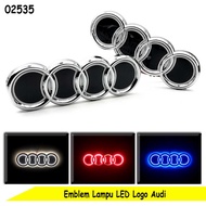 HIGH QUALITY Car Emblem Car Lights LED Logo Audi Emblem Lights 5D