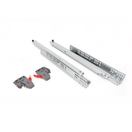 Undermount Ball Bearing Kitchen Drawer Slide (1 pair + Handle)