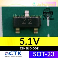 BZX84C5V1 5.1V Z2 300mW 0.3W Zener Diode SOT-23 CTK Electronics