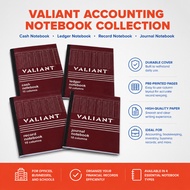 Valiant Accounting Notebook | Cash, Ledger, Record & Journal Notebook for Bookkeeping and Office Use