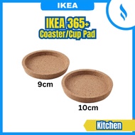 Ikea 365+ Coaster Cup Mug Glass Washable Cork Wipe Cup Cork Cup Can Be Washed ThickMaterial