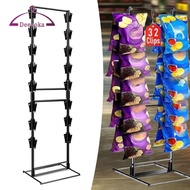 deevoka Chip Rack Display Stand Supermarket Snack Storage Rack Stable Candy Display Chip Bag Holder 