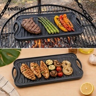 [Lzdyqmy2] Reversible BBQ Griddle Barbecue Plate Cast Iron Cookware