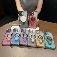 ✨Moto Glitter Case with Magnetic Stand, High-Quality Look, Shockproof, Fits Moto G15 G52 G30 G84 G32