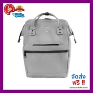 ของมันต้องมี anello กระเป๋าสะพายหลัง Regular W-Proof Classic Backpack-anello lining_OS-N016 - GREY กระเป๋าเดินทางใบที่2 สำหรับใส่เสื้อผ้าสิ่งของไปเที่ยว ทำงาน ซื้อของ ใช้ได้ทั้งผู้หญิงและผู้ชาย