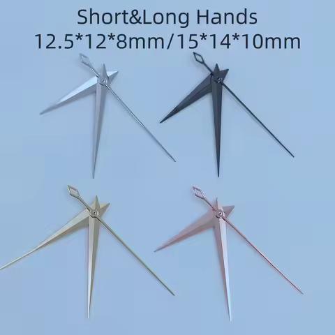 12.5*12*8mm/15*14*10mm Cocktail Time Watch Hands For Seiko Presage NH35/36/4R/6R/7S Movement Silver 