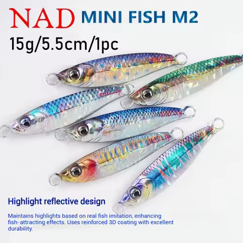 15g 5.5cm Metal Fishing Lure Spiner Laser Artificial Bait Sinking Wobblers Hard Bait Lake Ocean Pesc