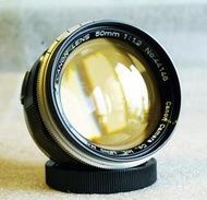 【悠悠山河】近新品 大眼睛 黃金膜 Canon 50mm F1.2 11羽 L39 LTM 光學完美透亮無刮無霉無霧無塵