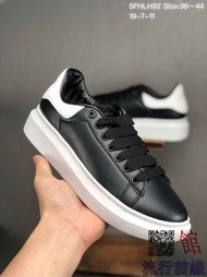 優選 HL2632款 價格1150元 Alexander McQueen 麥昆 春季熱銷長青款  皮面增高休閑運動鞋 精選上腳圖 白色經典穿搭 5FHLH92 ...(4500)