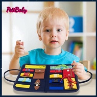 PETIBABY For Toddlers Gifts Montessori Sensory Activity Educational Toy Learning Skills Busy Board