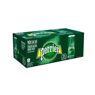 Perrier Sparkling Natural Mineral Water Can FP, 10s x 250ml