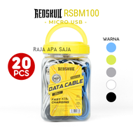 KABEL DATA ROBOT 1 TOPLES ISI 30 20 10 PCS Micro USB Robot RBM100 Isi 10pcs & 30pcs - Kabel Charger 