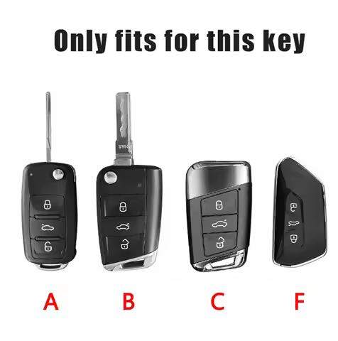 Car Remote Key Full Cover Case Holder Key Bag Shell Protector For Volkswagen VW Polo 6R 6N 6N2 6C 9N