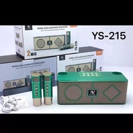 ลำโพงบลูทูธไร้สาย YS-215 แถม ไมค์2ตัว ลำโพงบลูทูธ รองรับ USB/TF-SD card/AUX หลายรูปแบบ ลำโพงบลูทูธแบ