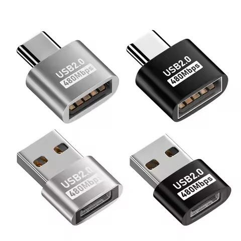 USB 2.0 Type-C OTG Adapter Type C USB C Male To USB Female Converter For Mac Laptop USBC OTG Connect
