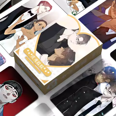 55 Pcs/Set Korean BL Manhwa Laser Lomo Card Hu Shi Dan Dan Comic Characters Photo Card Fans Collecti