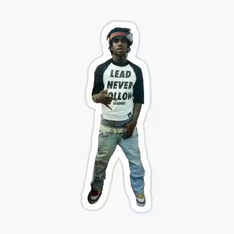Chief Keef Lead Never Follow 5PCS Stickers for Laptop Wall Home Cute Room Print Car Decor Stickers W