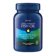 🌳旺角門市🌳 GNC Triple Strength Fish Oil 60粒 3倍超級魚油膠囊Triple Strenght Fish Oil 奧米加3 Omega 3 Burn 60 cla