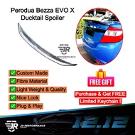 JR Custom Made Evo X Design Ducktail Spoiler (No Color) - Perodua Bezza