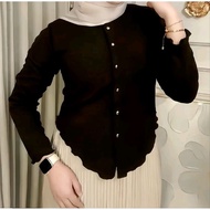 FEBRUARY CARDIGAN by SHAZHAstore women's long-sleeved top with buttons, pearl model, women's top, pr