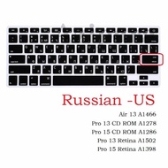 ผิวนุ่มสำหรับ Macbook Air 13 2020 Pro 13 15 Pro 14 Pro 16 2020 2021 M1รัสเซียสหภาพยุโรปสหรัฐอเมริกาแป้นพิมพ์ปก A2337 A2338 A2442ซิลิคอน