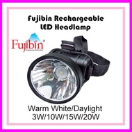 FUJIBIN 3W/10W/15W/20W RECHARGEABLE HEADLAMP (DAYLIGHT/WARM WHITE)
