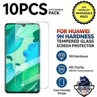 10Pcs Tempered Glass For HUAWEI Series 9H Hardness Screen Protector Reseller Bundle