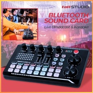 COD KIRIM CEPAT TaffSTUDIO Pro Audio Bluetooth Mixer Sound Card Live Broadcast Karaoke F998/ ampli p