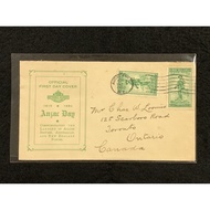1936 New Zealand Anzac Day 1936 First Day Cover Franked With Only The 1/2D Values On Cover